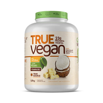 Proteína Vegana True Vegan Chocolate Branco com Coco 1810 g