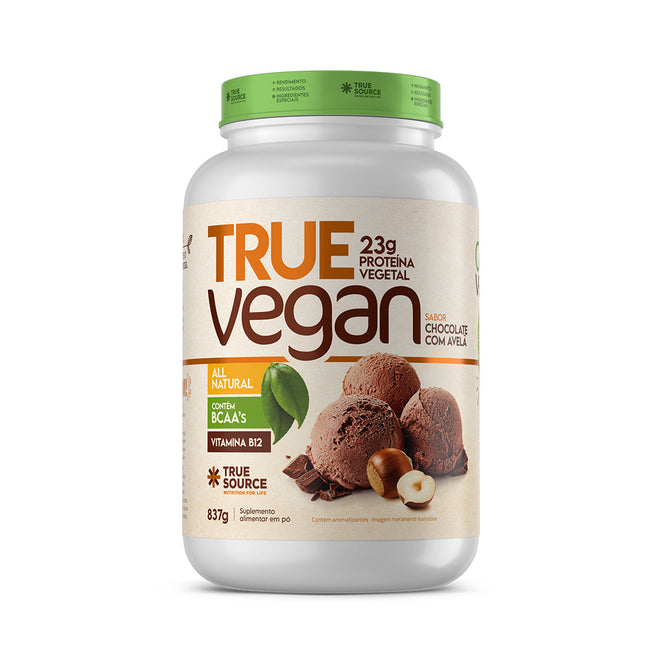 Proteína Vegana True Vegan Chocolate com Avelã 837 g