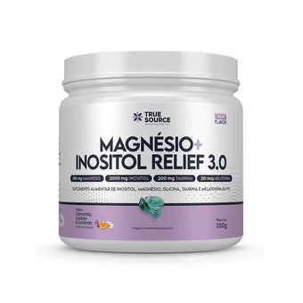 True Magnésio + Inositol Relief 3.0 Camomila, Laranja e Lavanda 350 g