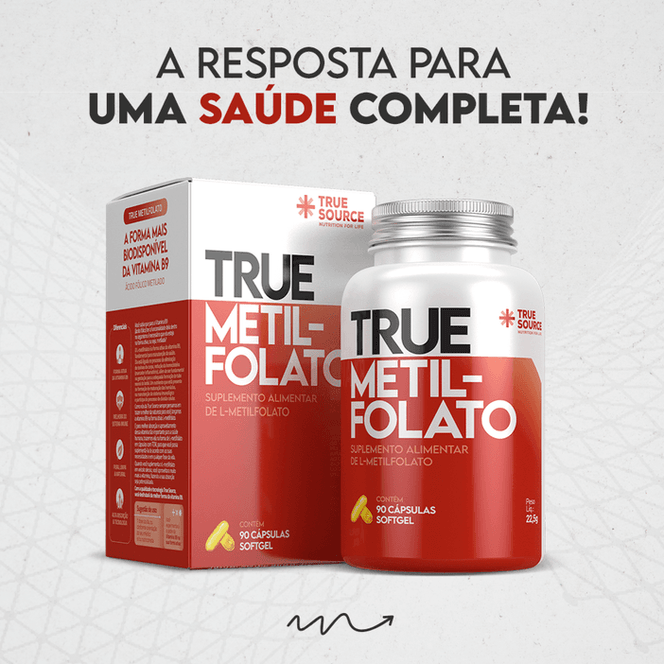 True Metilfolato 90 Cápsulas