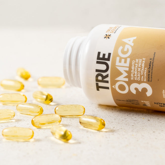 Ômega 3 True com Vitamina E 180 Cápsulas
