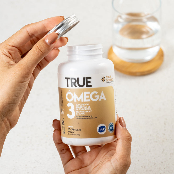 Ômega 3 True com Vitamina E 60 Cápsulas