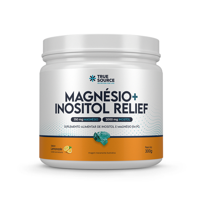 True Magnésio + Inositol Relief 1.0 Limão 300 g