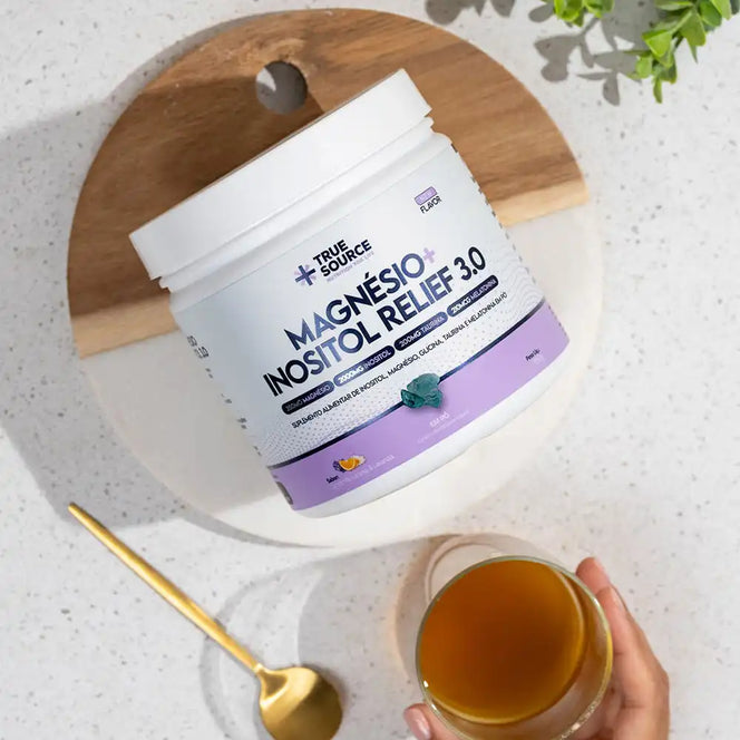 True Magnésio + Inositol Relief 3.0 Camomila, Laranja e Lavanda 350 g