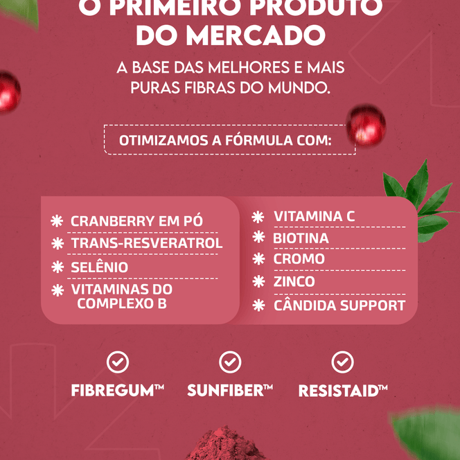 True Prebiotic Fiber Cranberry 300 g
